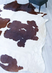 Brown And White Cowhide Rug (Size: 270 X 230 CM) CHR2161
