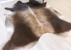 (Rare) Metallic/Rustic Cowhide Rug (Size: 280 X 240 CM) CHR2178