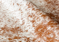 Salt Pepper Brown & White Cowhide Rug (Size: 210 X 200 CM)