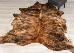 Medium Brindle Cowhide Rug (Size: 230 X 190 CM)