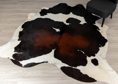 Reddish Cowhide Rug (Size: 240 x 220 CM)