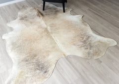 Light Brindle Cowhide Rug (Size: 210 X 190 CM)