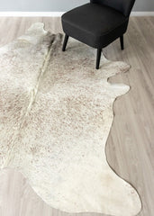 Salt Pepper Brown & White Cowhide Rug (Size: 240 X 180 CM)