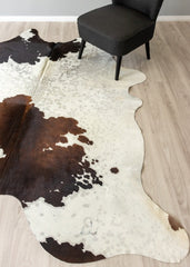 Tri-Color Cowhide Rug (Size: 240 X 210 CM)