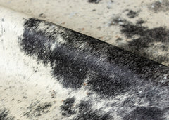 Salt Pepper Black & White Cowhide Rug (Size: 260 X 230 CM)