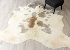 Grey Cowhide Rug (Size: 240 X 210 CM)