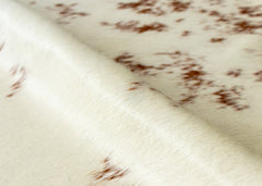 Salt Pepper Brown & White Cowhide Rug (Size: 210 X 170 CM)