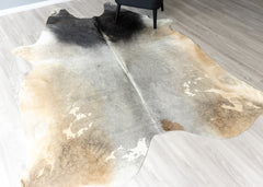 Grey Cowhide Rug (Size: 260 X 220 CM)