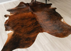 Dark Brindle Cowhide Rug (Size: 240 X 200 CM) CHR2507