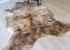 light brindle cowskin rug