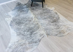 (Rare) Grey Brindle Cowhide Rug (Size: 250 X 220 CM) CHR1886