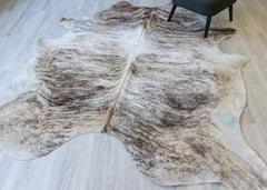Light Brindle Cowhide Rug (Size: 250 X 220 CM) CHR1891