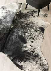 Salt Pepper Black & White Cowhide Rug (Size: 220 X 190 CM) CHR2444