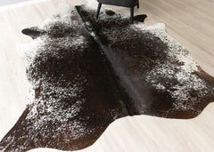 Salt Pepper Black & White Cowhide Rug (Size: 250 X 210 CM) CHR2450