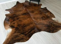 Dark Brindle Cowhide Rug (Size: 260 X 210 CM) CHR2465