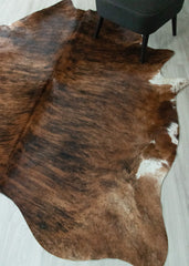 Dark Brindle Cowhide Rug (Size: 240 X 200 CM) CHR2467