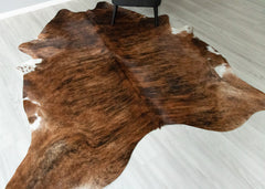 Dark Brindle Cowhide Rug (Size: 240 X 200 CM) CHR2467