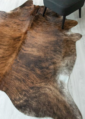Dark Brindle Cowhide Rug (Size: 240 X 190 CM) CHR2468