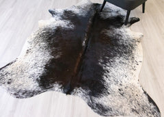 Salt Pepper Black & White Cowhide Rug (Size: 220 X 180 CM) CHR2097