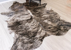 (Rare) Grey Brindle Cowhide Rug (Size: 270 X 220 CM) CHR2064
