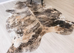 (Rare) Exotic Tricolor Cowhide Rug (Size: 250 X 220 CM) CHR2070