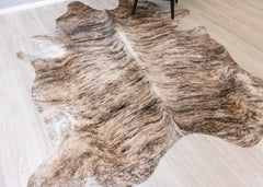 Light Brindle Cowhide Rug (Size: 270 X 220 CM) CHR2071