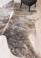 (Rare) Grey Brindle Cowhide Rug (Size: 270 X 230 CM) CHR2073