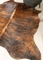 Dark Brindle Cowhide Rug (Size: 250 X 210 CM) CHR2503