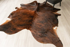 Dark Brindle Cowhide Rug (Size: 240 X 200 CM) CHR2507