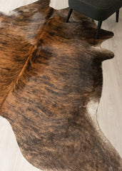Dark Brindle Cowhide Rug (Size: 240 X 220 CM) CHR2511