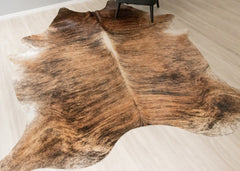 Dark Brindle Cowhide Rug (Size: 260 X 220 CM) CHR2512