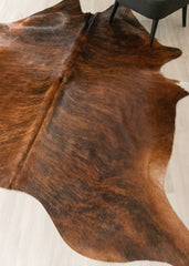 Dark Brindle Cowhide Rug (Size: 250 X 200 CM) CHR2513