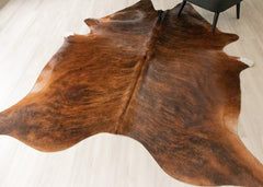 Dark Brindle Cowhide Rug (Size: 250 X 200 CM) CHR2513