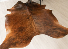 Dark Brindle Cowhide Rug (Size: 250 X 200 CM) CHR2513