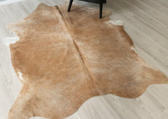 (Rare) Palomino Cowhide Rug (Size: 200 X 170 CM) CHR2524