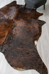 Dark Brindle Cowhide Rug (Size: 240 X 200 CM) CHR2475