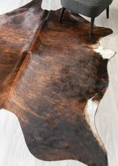 Dark Brindle Cowhide Rug (Size: 240 X 200 CM) CHR2479