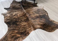 Dark Brindle Cowhide Rug (Size: 250 X 210 CM) CHR2481