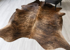 Dark Brindle Cowhide Rug (Size: 250 X 200 CM) CHR2483