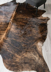 Dark Brindle Cowhide Rug (Size: 260 X 240 CM) CHR2485