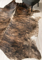 Dark Brindle Cowhide Rug (Size: 250 X 200 CM) CHR2487