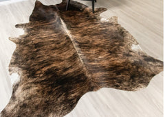 Dark Brindle Cowhide Rug (Size: 250 X 200 CM) CHR2487