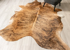 Dark Brindle Cowhide Rug (Size: 240 X 200 CM) CHR2488