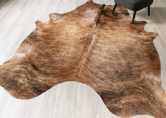 Dark Brindle Cowhide Rug (Size: 270 X 230 CM) CHR2491