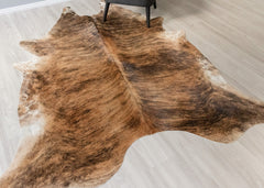 Dark Brindle Cowhide Rug (Size: 240 X 210 CM) CHR2492