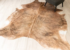 Light Brindle Cowhide Rug (Size: 220 X 190 CM) CHR2500