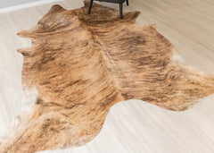Light Brindle Cowhide Rug (Size: 250 X 230 CM) CHR2501