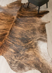 Dark Brindle Cowhide Rug (Size: 270 X 230 CM) CHR2502
