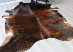 Dark Brindle Cowhide Rug (Size: 260 X 230 CM) CHR2472