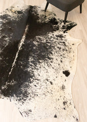 Salt Pepper Black & White Cowhide Rug (Size: 230 X 200 CM) CHR2238
